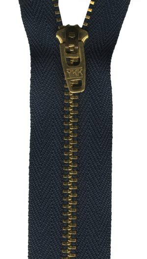 Metal Jean Zipper 9in Navy