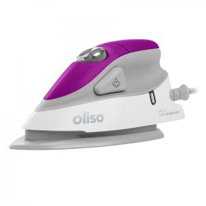 Oliso mini iron purple with trivet