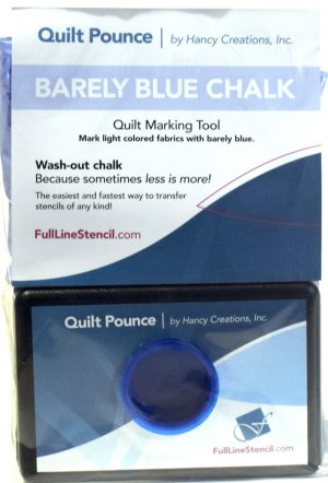 Stencil Chalk Transfer Quilt Pounce Pad Barely Blue